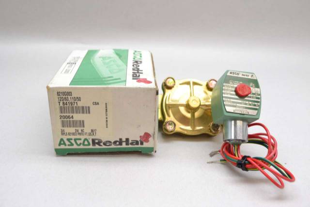 ASCO 8210G003 RED-HAT 250PSI 2 WAY 120V-AC 3/4 IN NPT SOLENOID VALVE ...