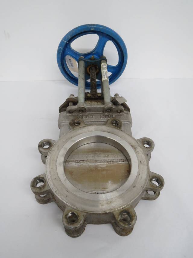 TRUELINE 6 IN STAINLESS FLANGED KNIFE GATE VALVE B436293