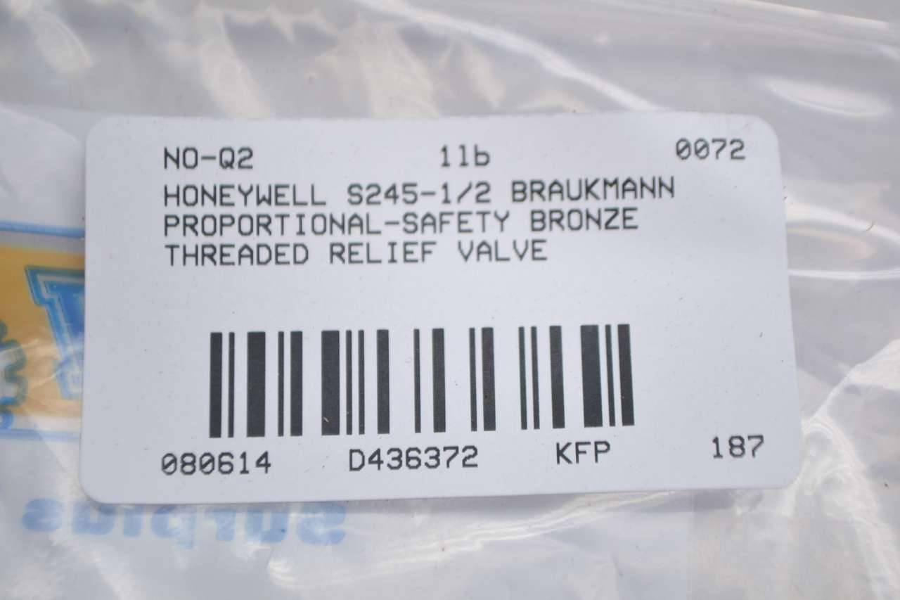 HONEYWELL BRAUKMANN S245 A-1” SAFETY VALVE - Platinum International