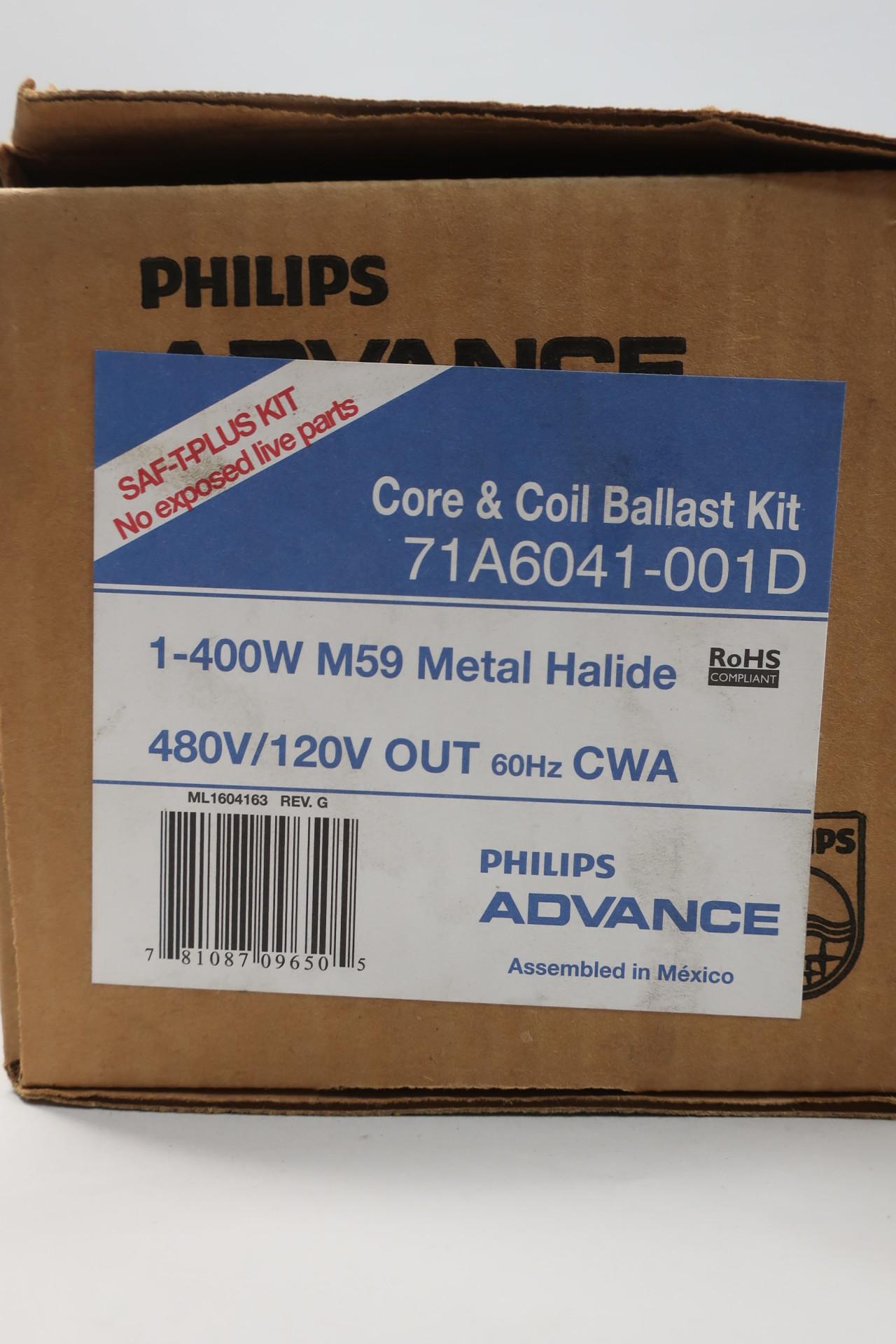 P/N  71A6041-001D 1-400w M59 Philips Advance NEW IN BOX  Core & Ballast Kit 