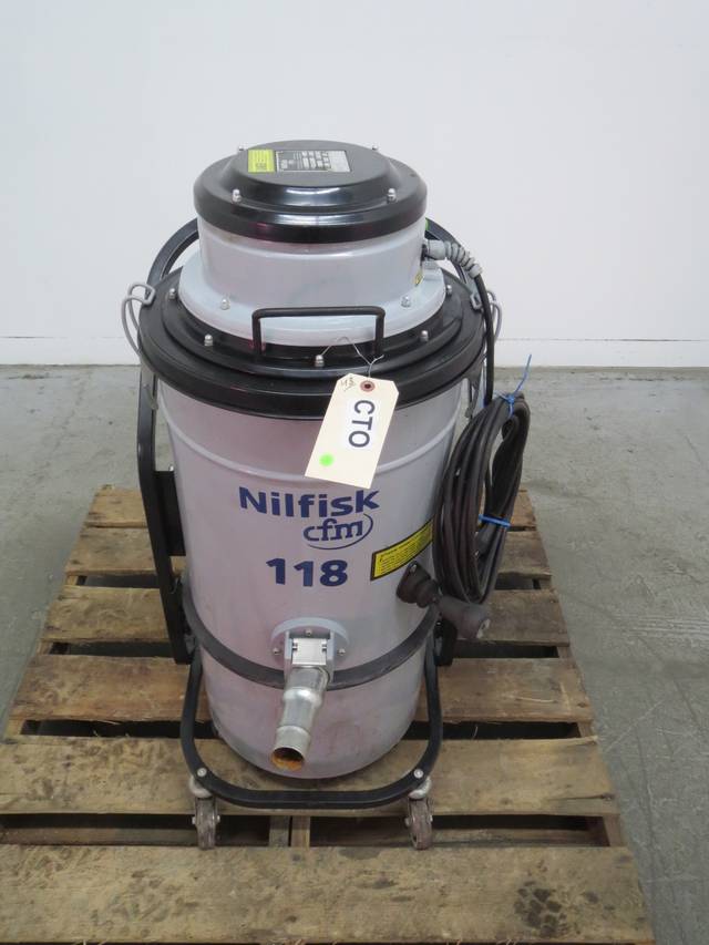 NILFISK 118 INDUSTRIAL CFM VACUUM CLEANER 97CFM B442441