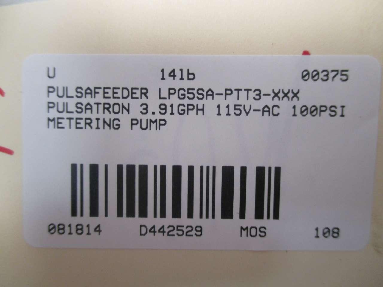 Pulsafeeder LPG5SA-PTC3-WA005