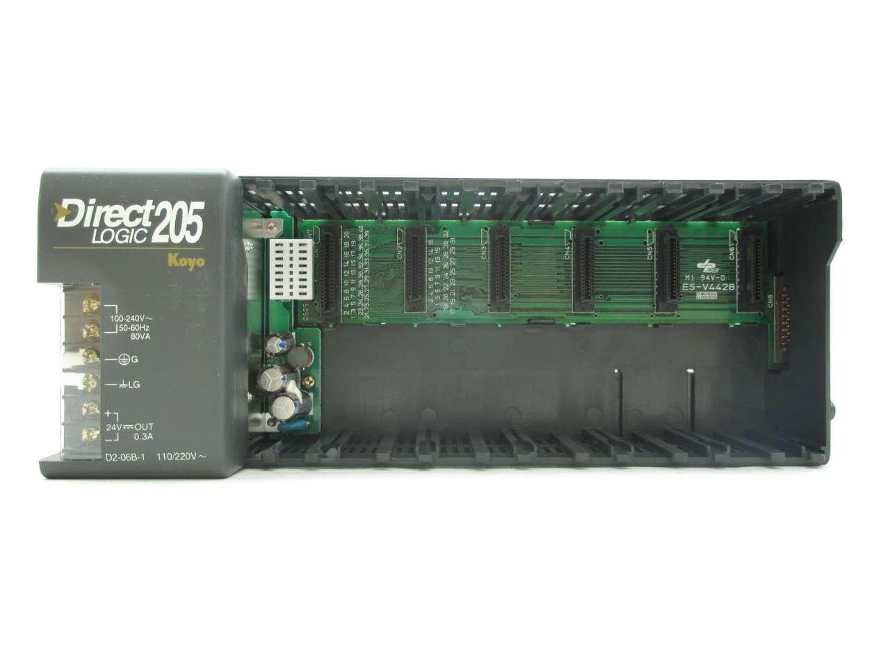 Automation Direct Logic 205 Koyo D2-06b-1 Rack Chassis D206B1 for sale online 