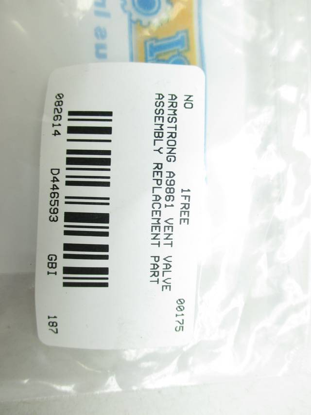 ARMSTRONG A9861 VENT VALVE ASSEMBLY STAINLESS D446593