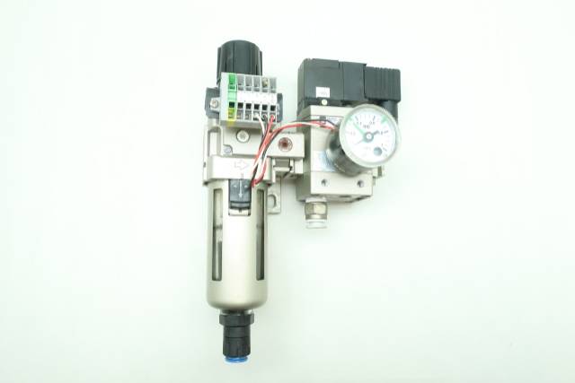 SMC EAV3000-F03-5YZ-Q PNEUMATIC FILTER-REGULATOR 1MPA 0.2-1MPA 3/8IN NPT D660134