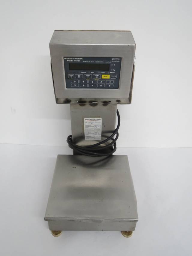 WEIGH TRONIX WI-125 BENCH WEIGH SCALE WITH DIGITAL DISPLAY 115V-AC B452284