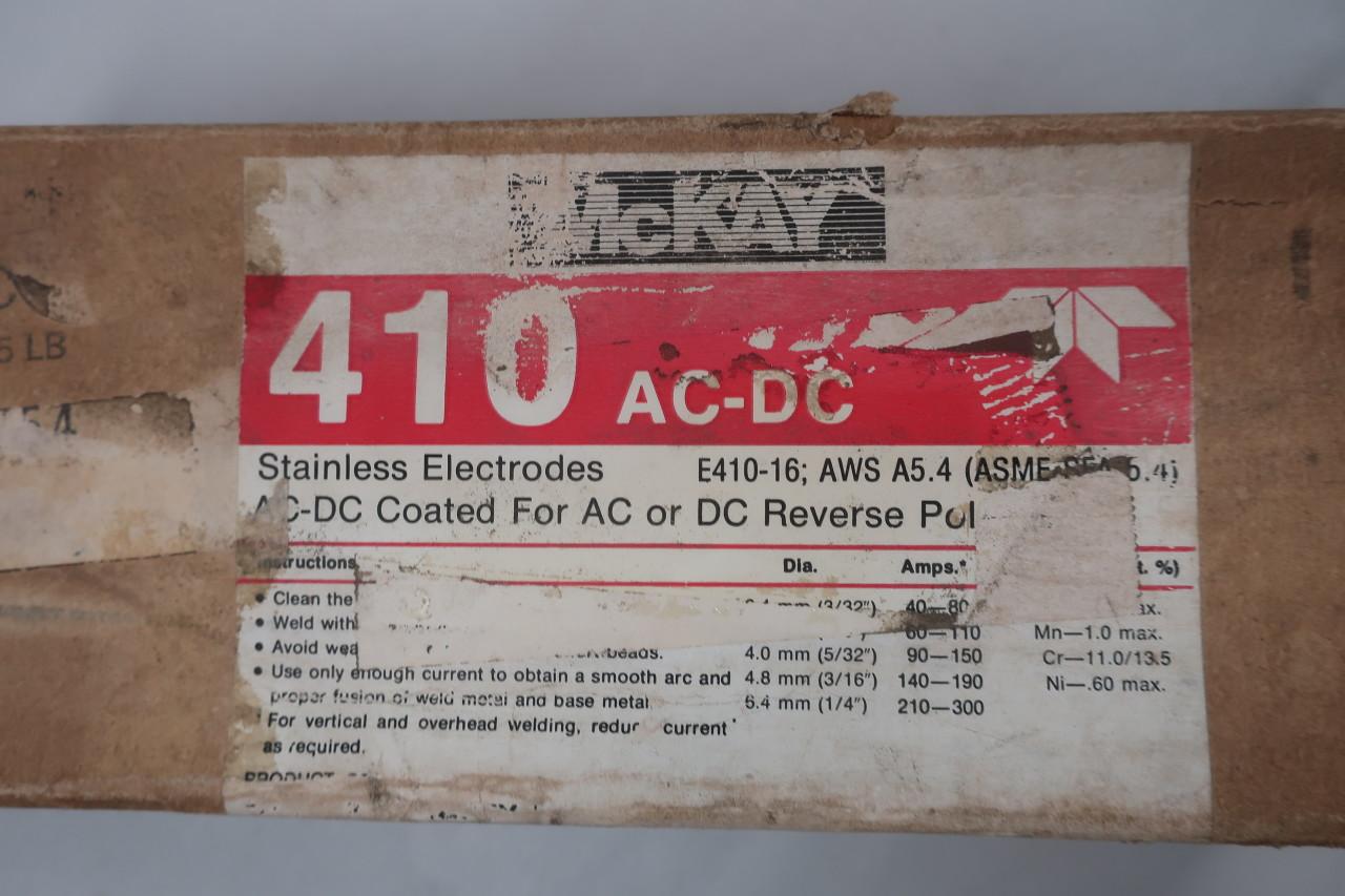 MCKAY 410 E410-16 Stainless Welding Electrode 3/32IN 10IN 5LB