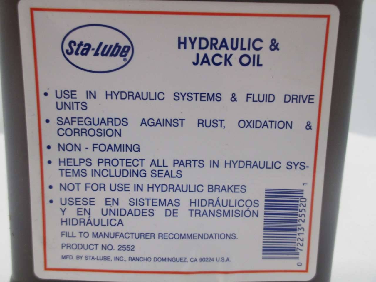 Sta-Lube Hydraulic & Jack Oil 32 Fl Oz