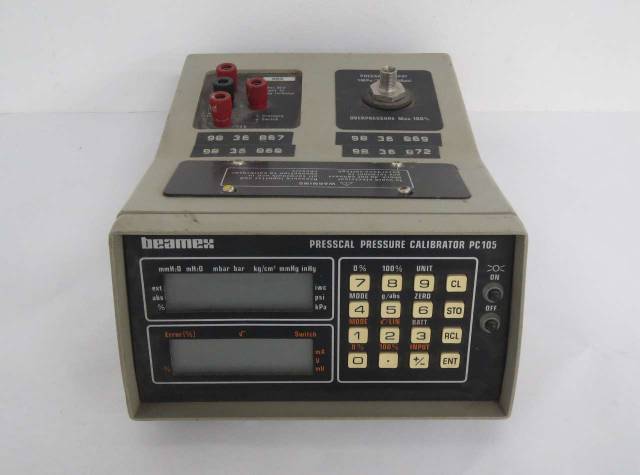 BEAMEX PC 105 PRESSCAL PRESSURE CALIBRATOR 24V-DC TEST EQUIPMENT B459213