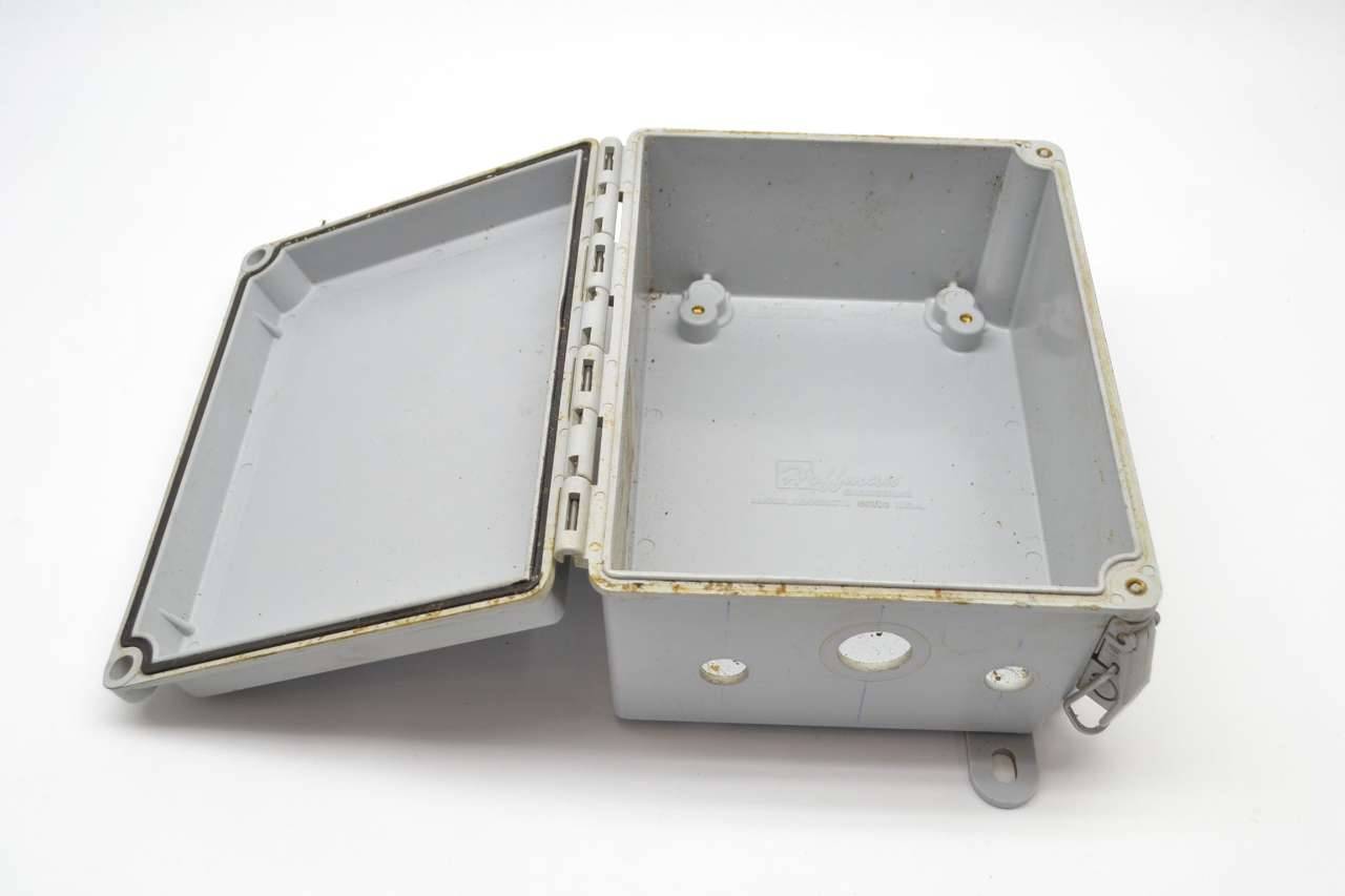 HOFFMAN A864CHQRFG HINGED COVER WALL-MOUNT 8X6X4 IN ELECTRICAL ENCLOSURE B316298 HOFFMAN A864CHQRFG HINGED COVER WALL-MOUNT 8X6X4 IN ELECTRICAL ENCLOSURE B316298