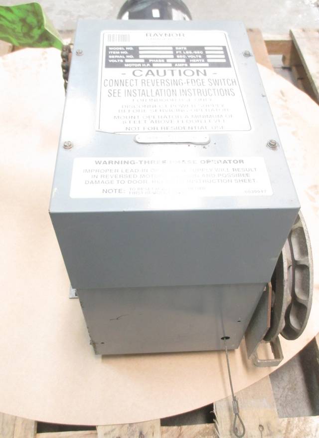 RAYNOR RGJH243 SR2 460VAC 1/2HP OVERHEAD GARAGE DOOR OPENER ASSEMBLY