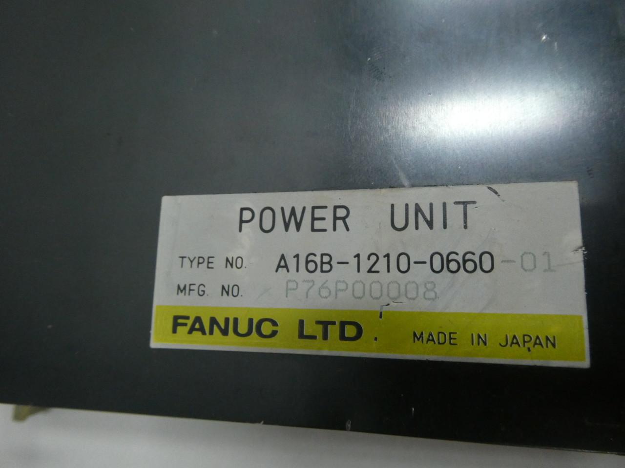 FANUC A16B-1210-0660-01 POWER UNIT OTHER CONVERTER