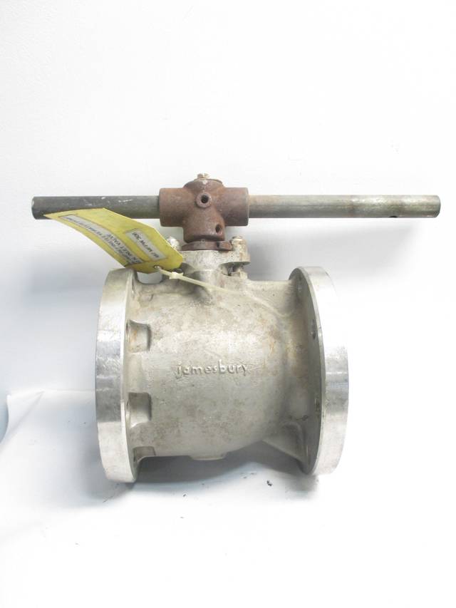 JAMESBURY 4 IN 150 STEEL FLANGED BALL VALVE D471786