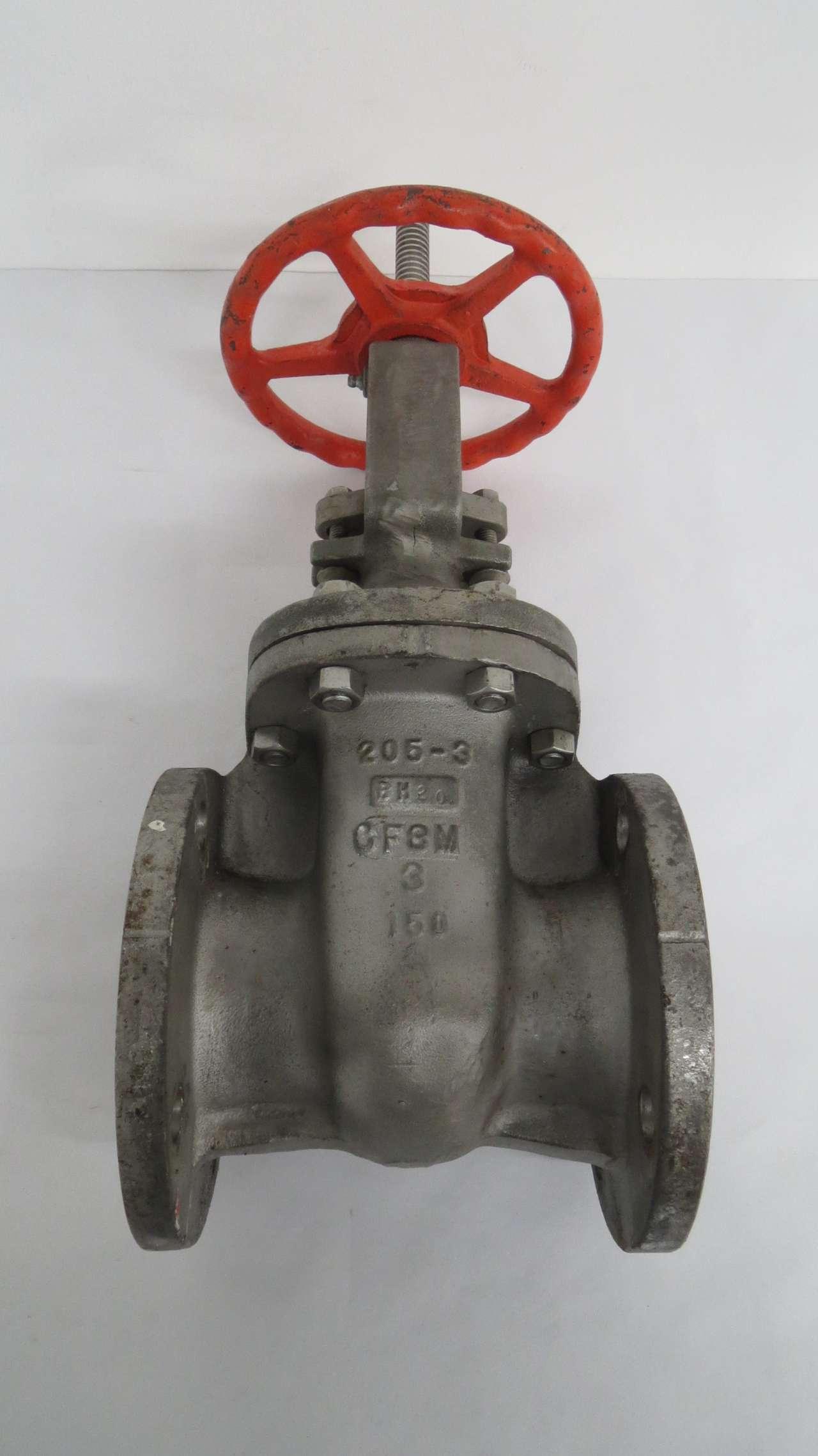 STOCKHAM 15-OZRF-316T 3 IN 150 STAINLESS FLANGED WEDGE GATE VALVE B472409