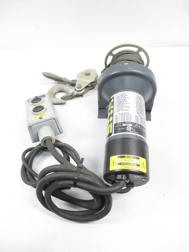 SUPERWINCH 1401 W115 ELECTRIC WINCH ASSEMBLY 1000LB 115VAC D474783
