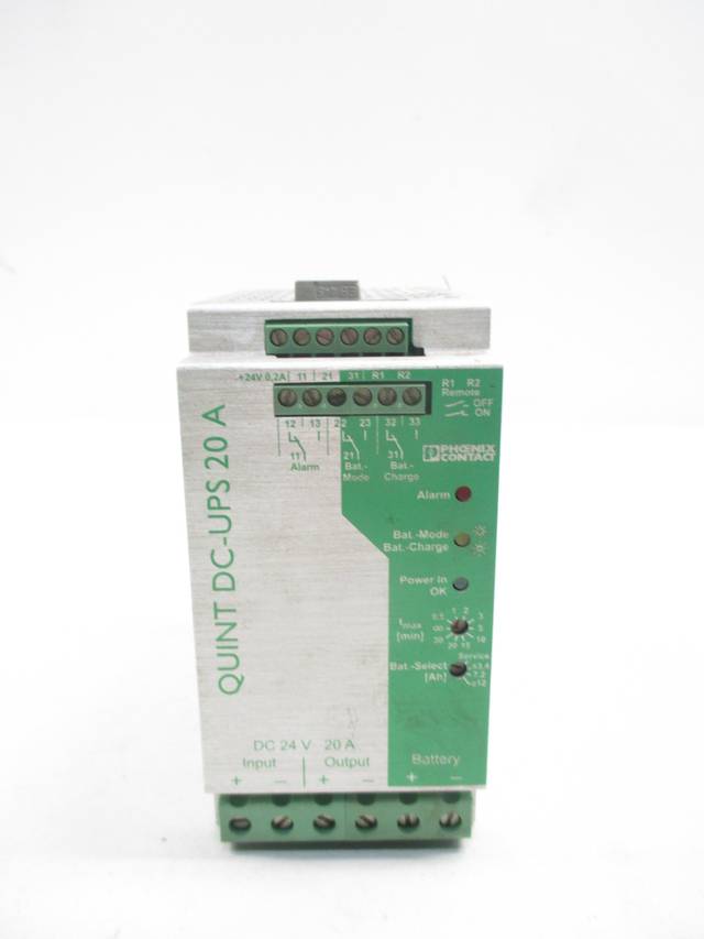 PHOENIX CONTACT QUINTDCUPS/24DC/20 24VDC 24VDC 20A AMP BACKUP UPS