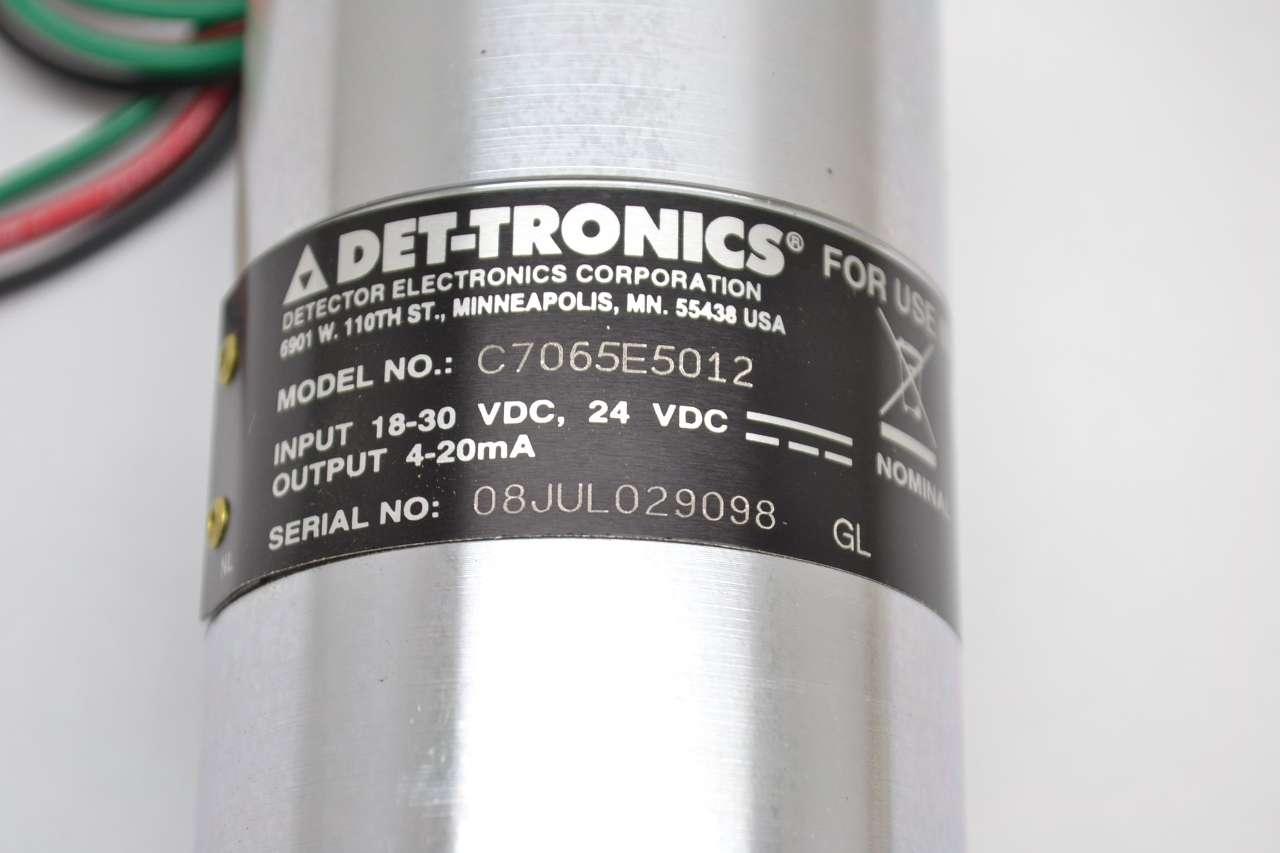 Details about   Det-Tronic C7065E5012 Detection Sensor 18-30 VDC  4-20mA 