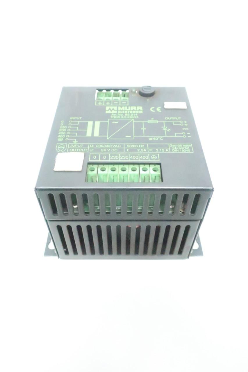Details about   Murr Tngs 5-230-400/24 85211 Transformer Power Supply 