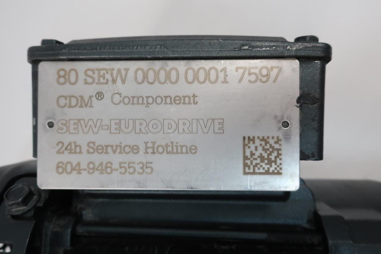 Details about   Sew Eurodrive W20 DRS71S4/RI Gearmotor 119rpm 3ph 1/3hp 330/575v-ac 