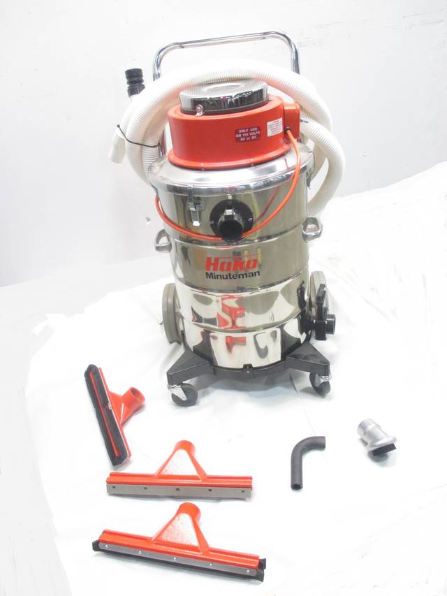 HAKO C80115 MINUTEMAN 115VAC 9.5A AMP HEPA STAINLESS VACUUM 15GAL D481017