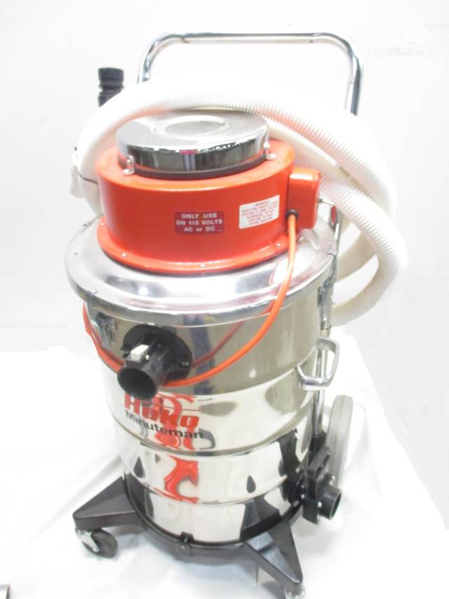 HAKO C80115 MINUTEMAN 115VAC 9.5A AMP HEPA STAINLESS VACUUM 15GAL D481017