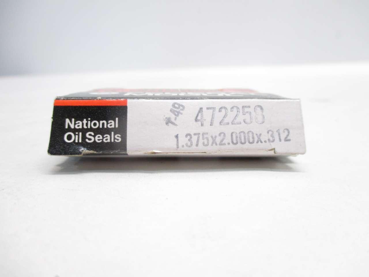National Oil Seals Seal 472658 Federal Mogul Free Shipping