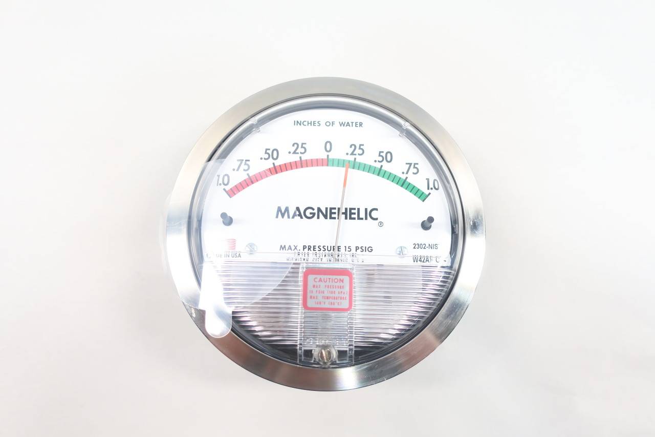 Dwyer 2302SSRGNIST Magnehelic Pressure Gauge 101inh2o
