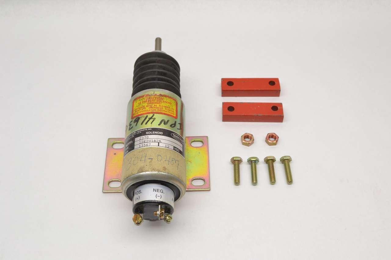 SYNCHRO-START 12E2U1B2A 2370 CONTROL FUEL SHUTDOWN SOLENOID 12V-DC B485702