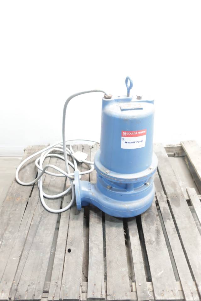 GOULDS HS5034D3 SUBMERSIBLE SEWAGE PUMP 3IN 5HP 460VAC D653387