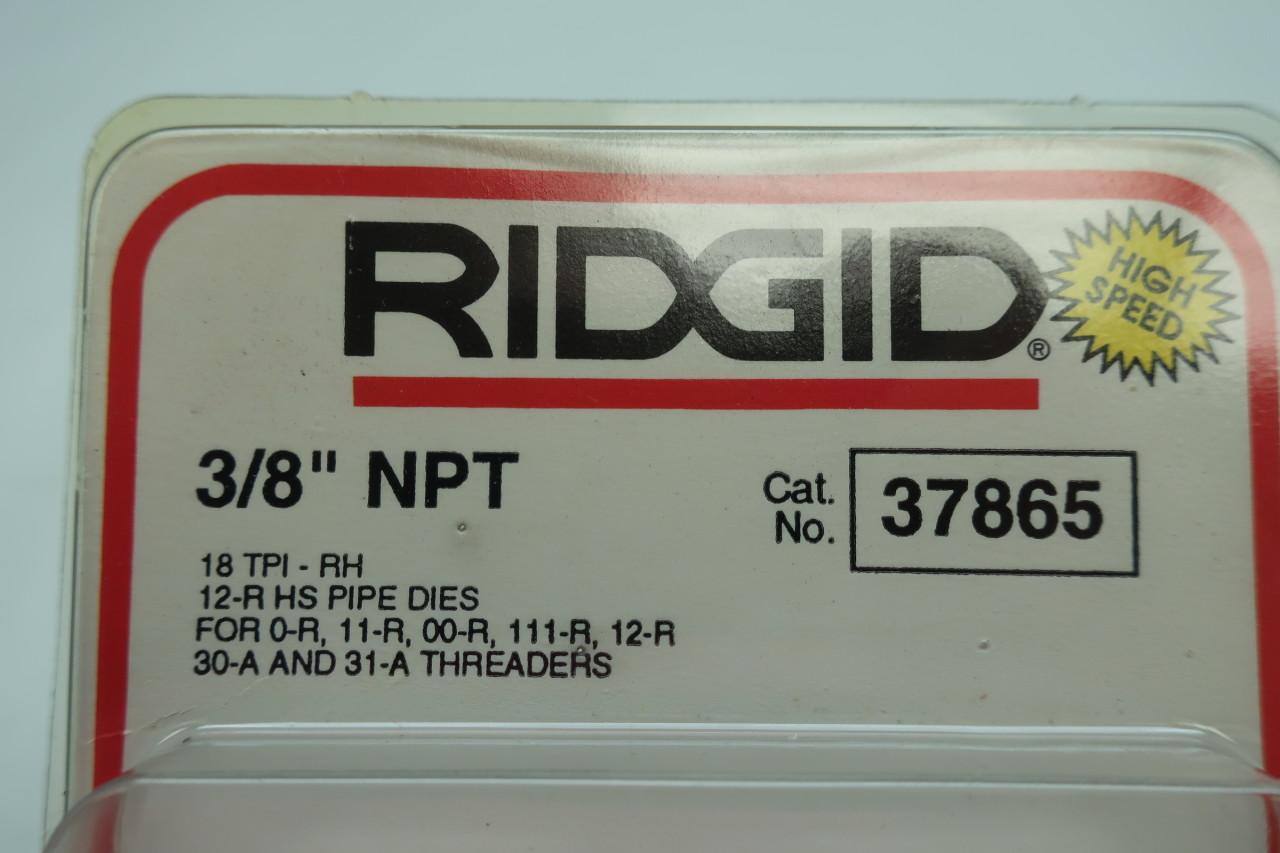 37865 RIDGID 3/8" NPT HS 12-R  PIPE DIES 