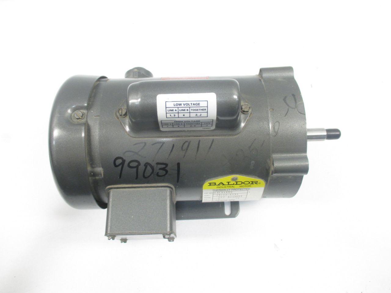 New Baldor Electric  CJL3504A  Single Phase AC Motor 1/2 HP 115/208-230 VAC 