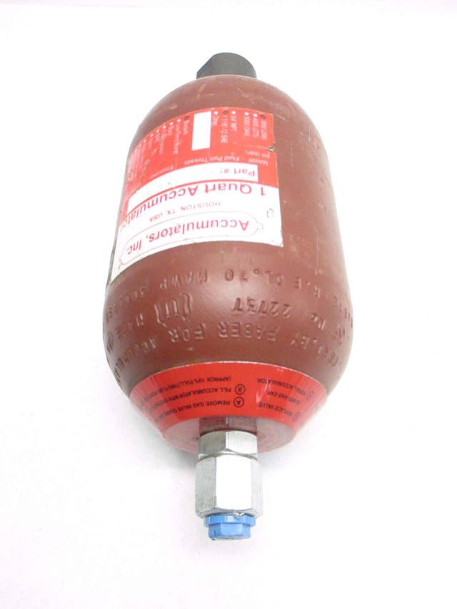 ACCUMULATORS A1QT31003 1 QUART 3000PSI HYDRAULIC ACCUMULATOR D498915