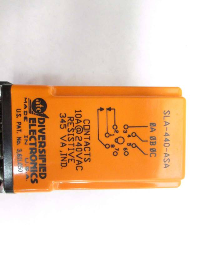 DIVERSIFIED ELECTRONICS SLA440ASA PHASE SEQUENCE AND LOSS MONITOR D499138