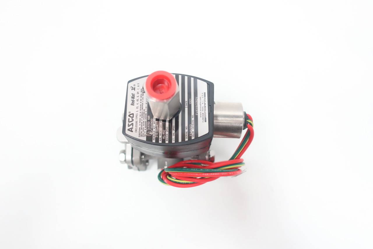ASCO EV8316G082V RED-HAT II 120V-AC 3/8IN NPT SOLENOID VALVE