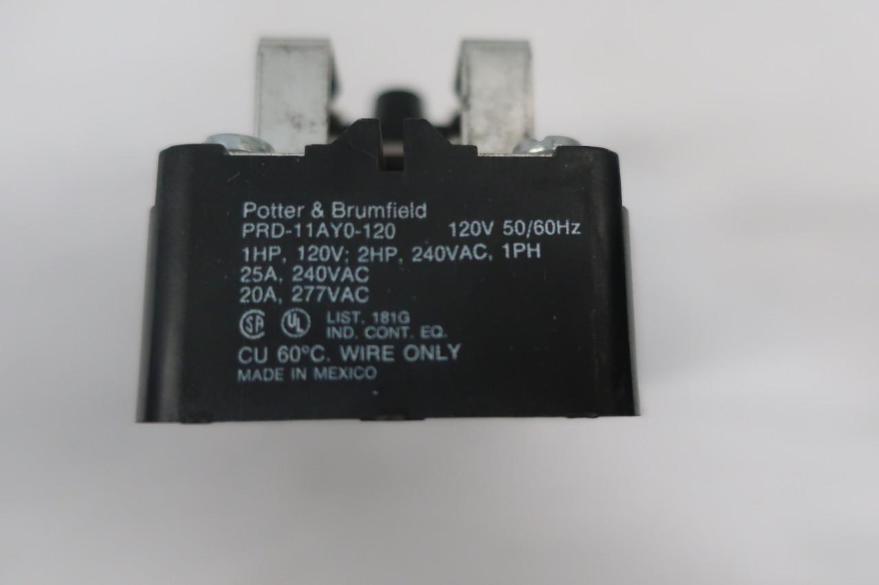 NEW IN BOX * Details about   POTTER & BRUMFIELD PR11AY0-120VAC POWER RELAY 