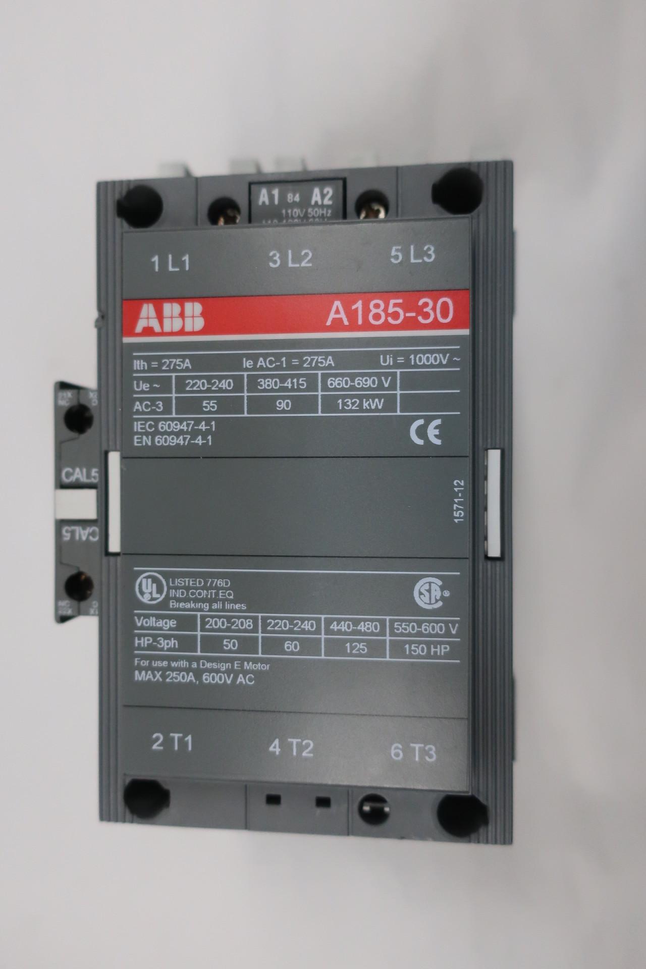 ABB Leistungs-Schütz Contactor A185-30 Block Contactor 250A 600VAC 