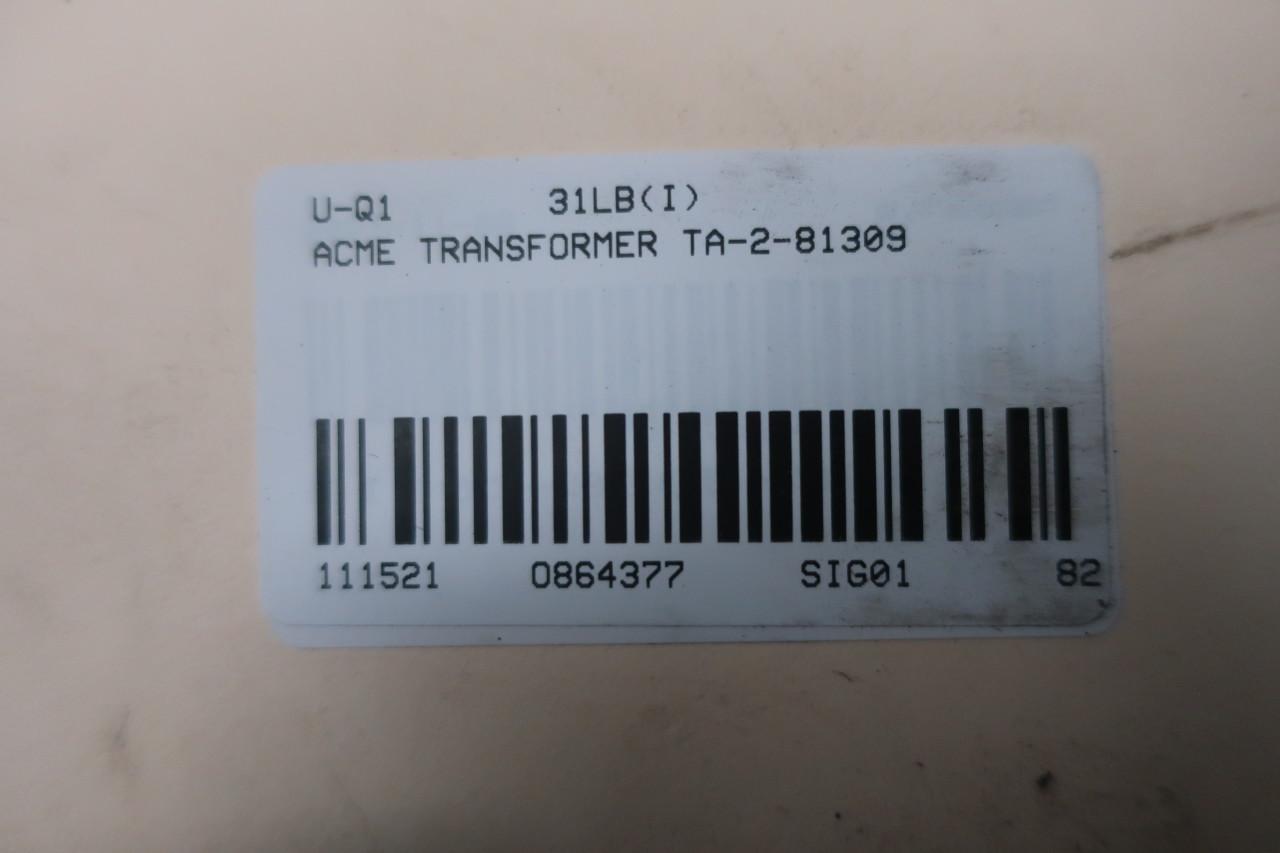 NEW ACME 1000 VA 1 KVA TRANSFORMER 208 PRIMARY 115 VOLT SECONDARY TA-1-81309 