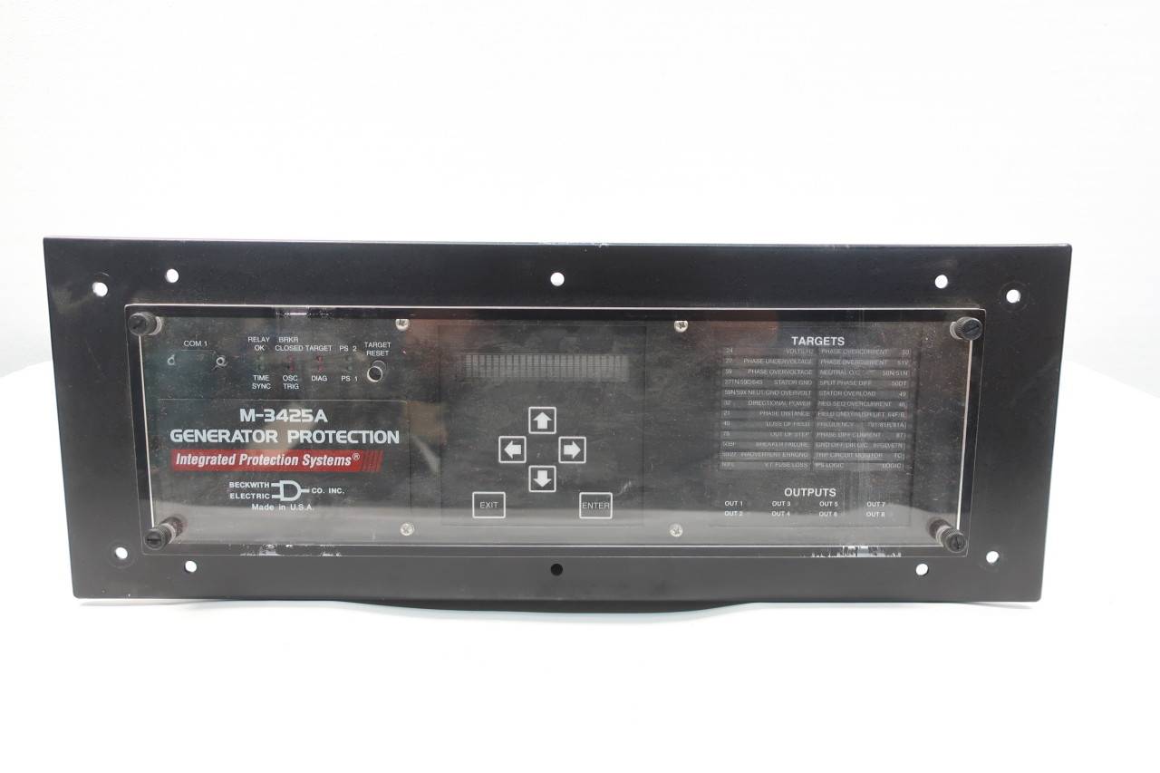 Beckwith M3425ACS600S5H0B1TH1H40 Generator Relay Protection Module 60