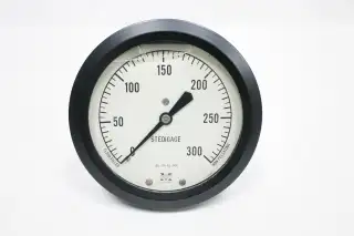 MARSHALLTOWN G19136 180C-300# PRESSURE GAUGE 4-1/2IN 0-300PSI 1/4IN NPT