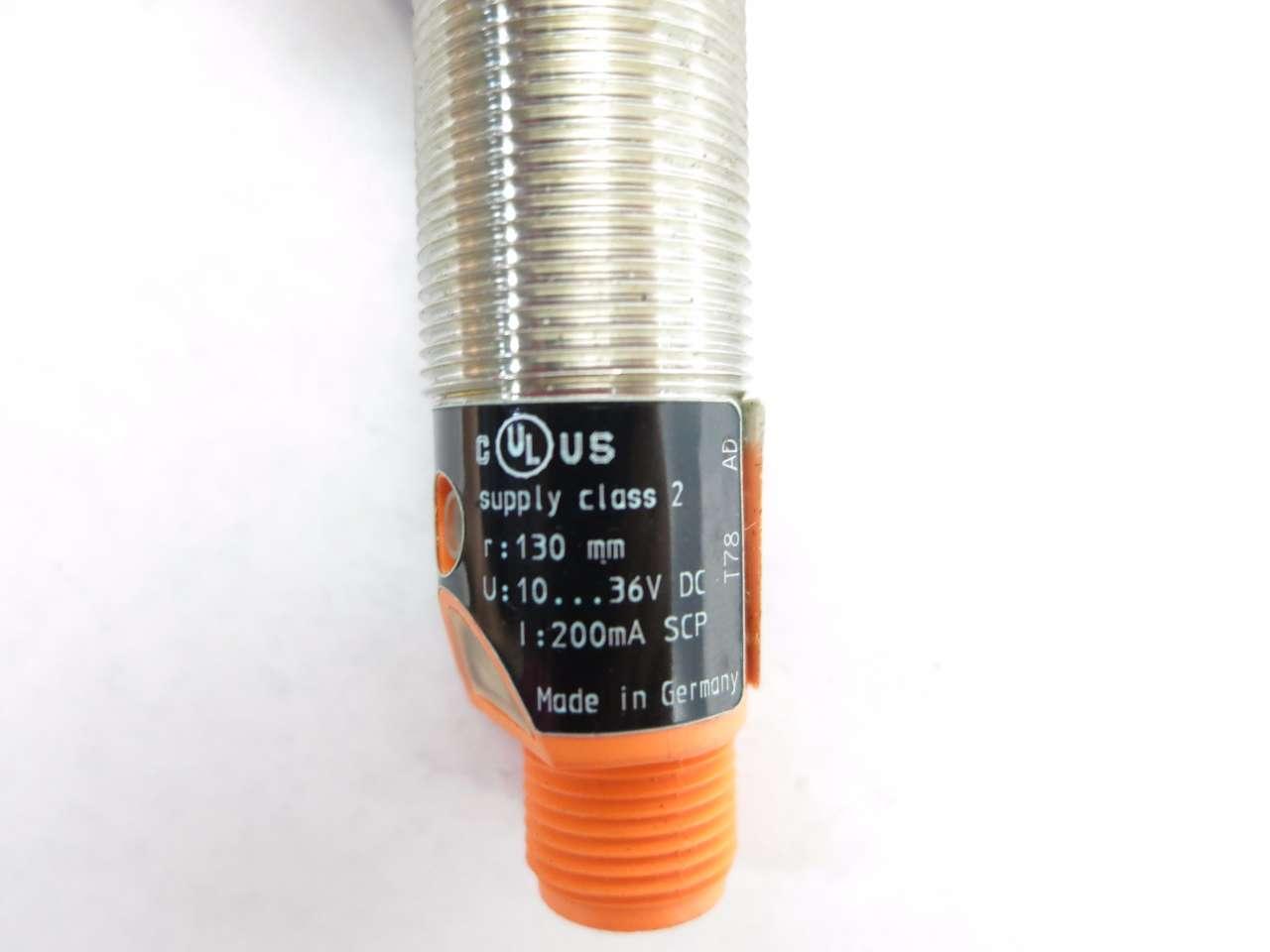 IFM Reflexlichttaster OG5119  OGH-FPKG/V4A/US efector 200 M18 PNP 30-130mm 