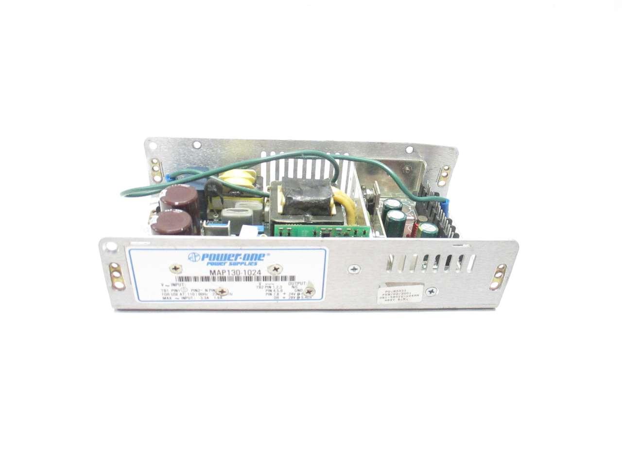 Details about   Power-One MAP130-1024 Power Supply 1.8/3.3AMP 110/230VAC 24VDC 
