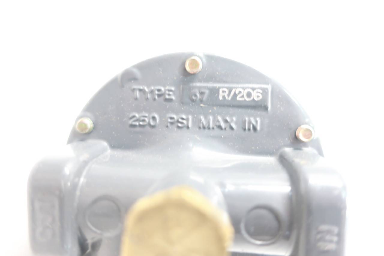 FISHER 67R/206 Pressure Regulator 250PSI 0-35PSI 1/4IN NPT FISHER 67R/206 Pressure Regulator 250PSI 0-35PSI 1/4IN NPT