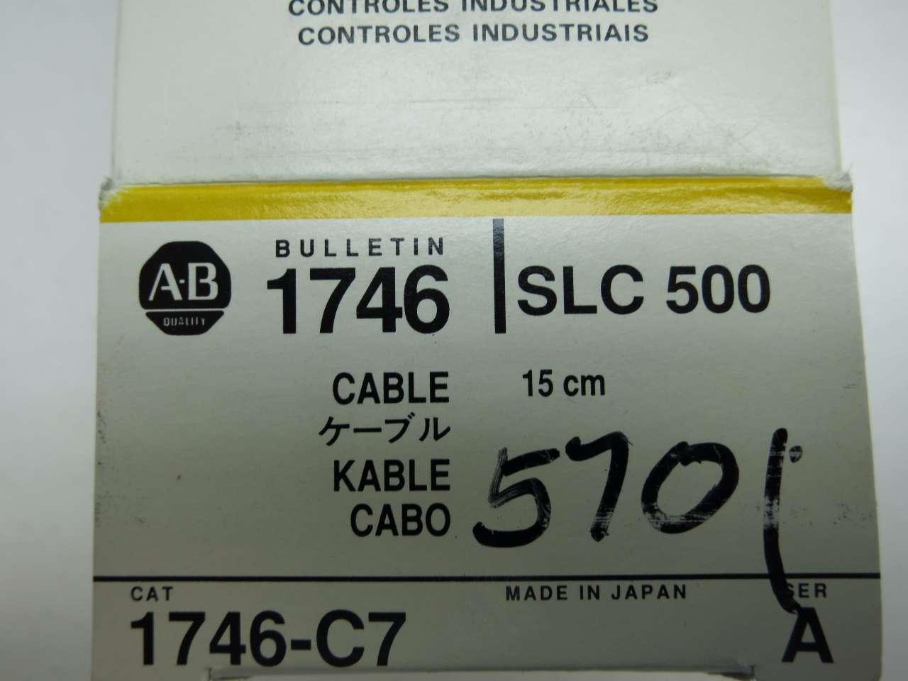 週末限定直輸入♪ Allen-Bradley 1746-C7 SLC 500 Interconnect Cable 15cm 
