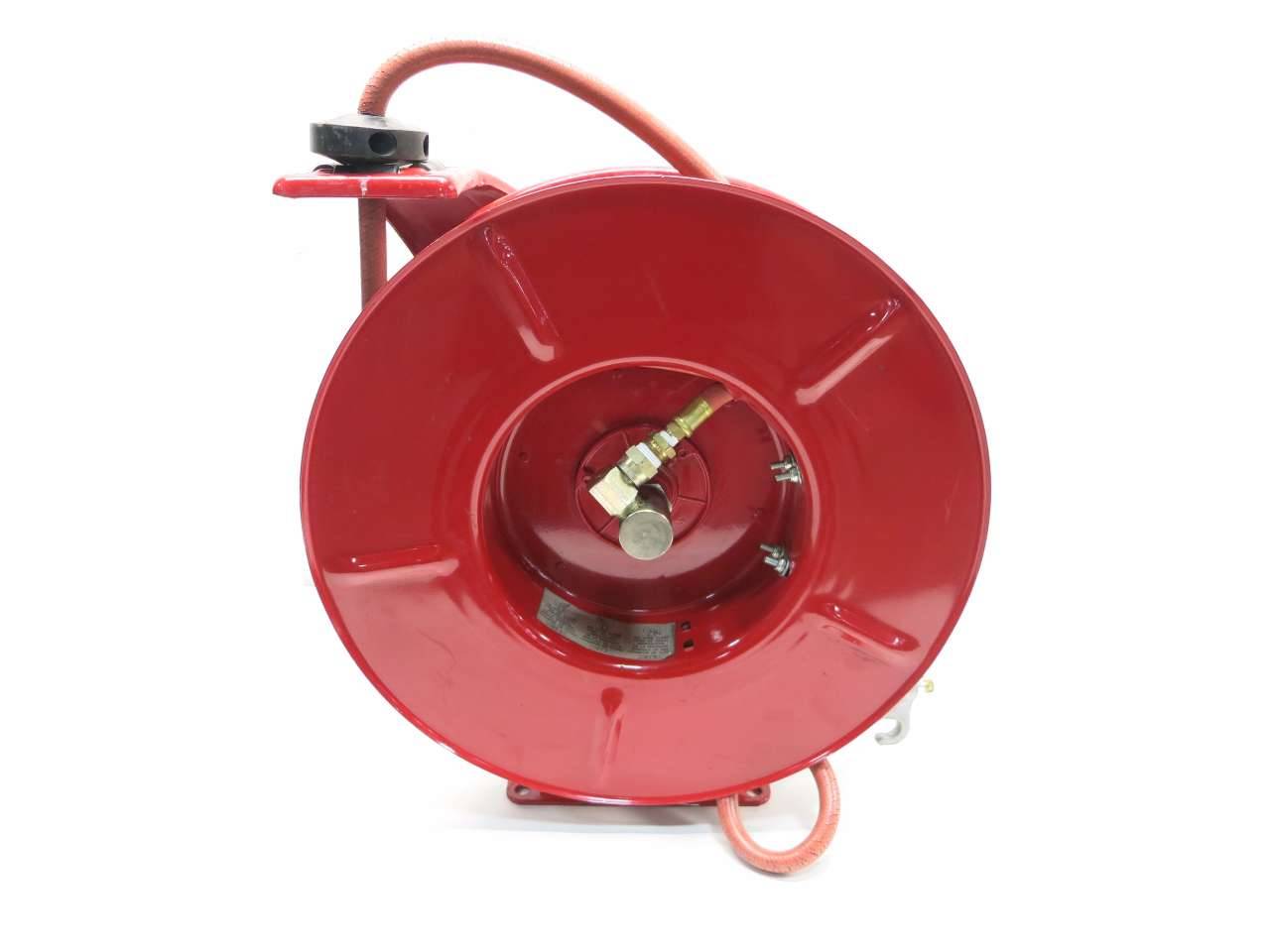 Reelcraft 2Z864B Red Hose Reel W/ Pneumatic Hose Assembly