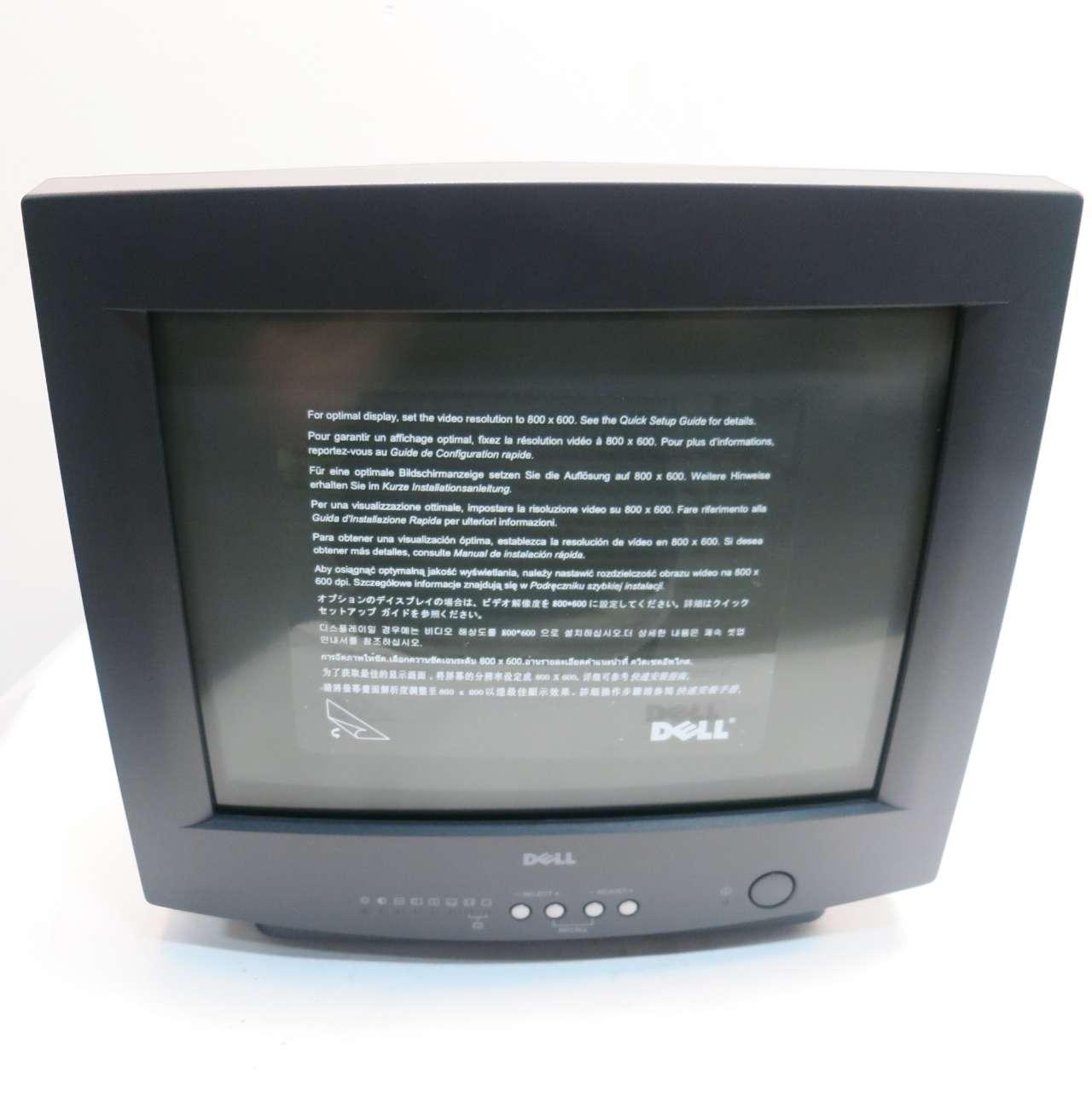 Dell E551 15in Swivel Base Crt Display 100-240v-ac D512082