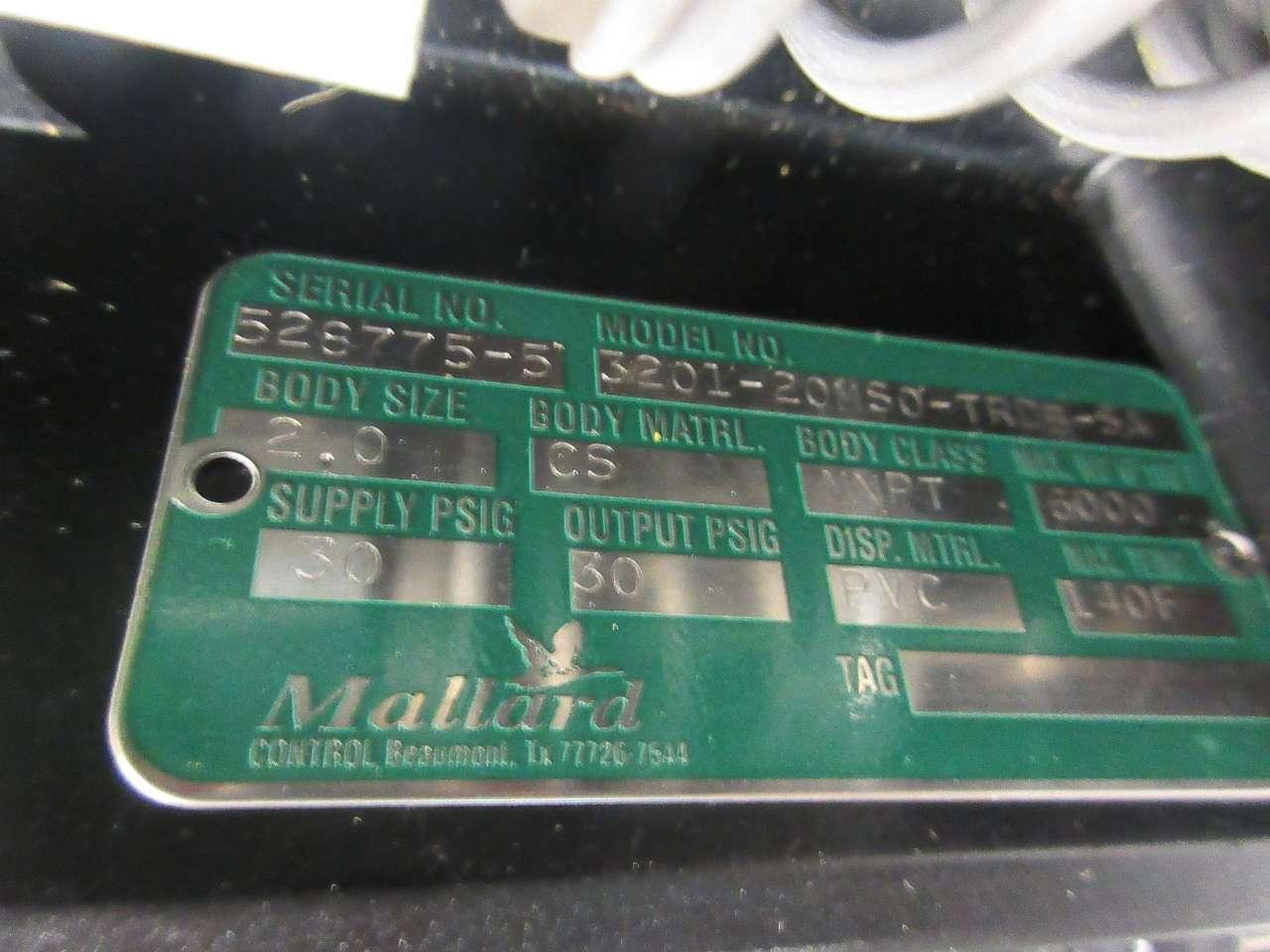 Mallard 3201-20MS0-TRDB-SA 30psi Liquid Level Controller D514385