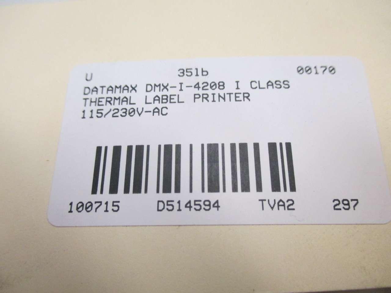 datamax i class label dmx-i-4208