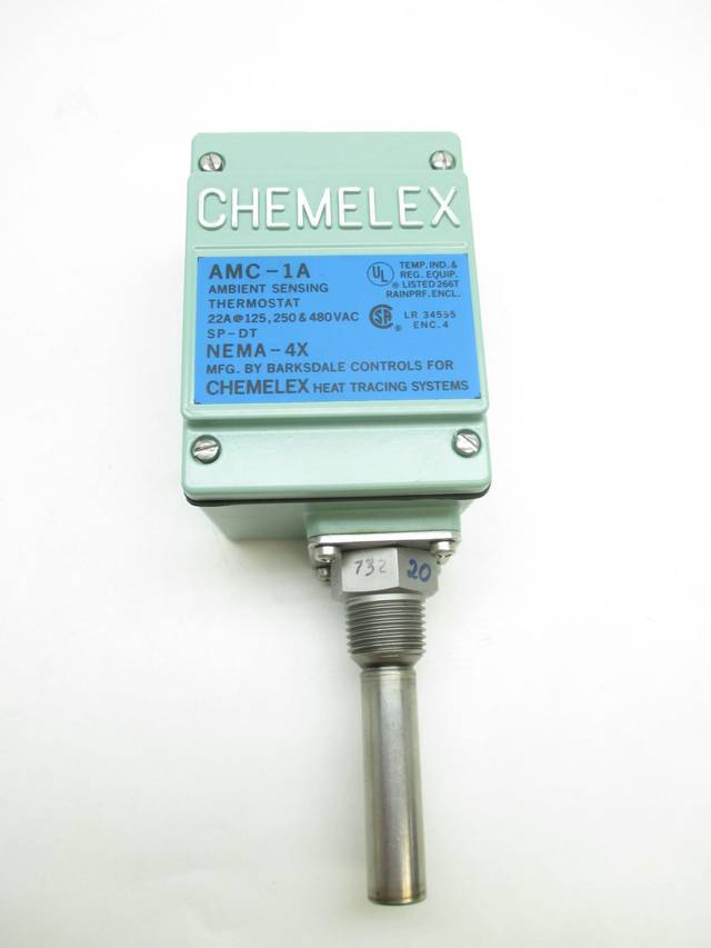 RAYCHEM AMC1ABS CHEMELEX AMBIENT SENSING THERMOSTAT 480VAC 22A D515575