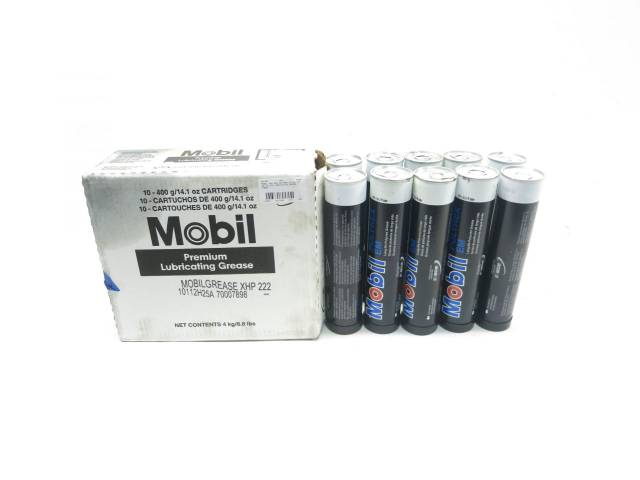 MOBIL XHP 222 POLYREX EM SET OF 10 14.1OZ LUBRICATING GREASE TUBES D517404