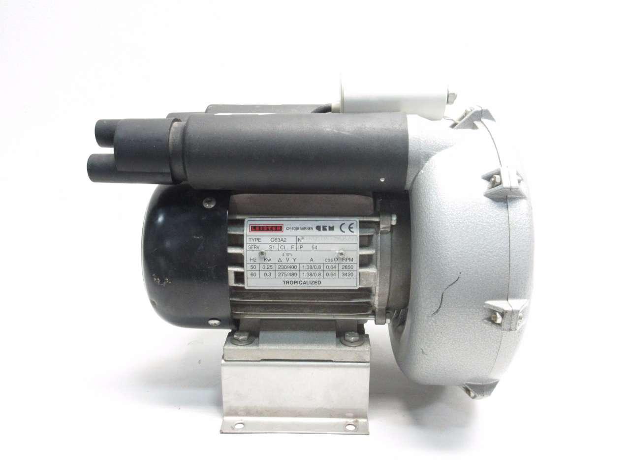 Leister G63A2 Side Channel Compressor Fan Blower 0,25kW230V 